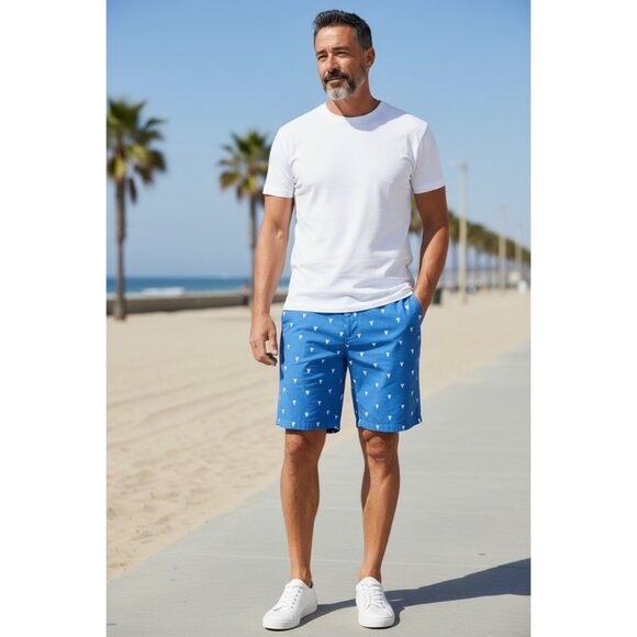 TACKLE & TIDE Men’s Blue Sharktooth Swim Shorts Size XXL - Picture 1 of 9